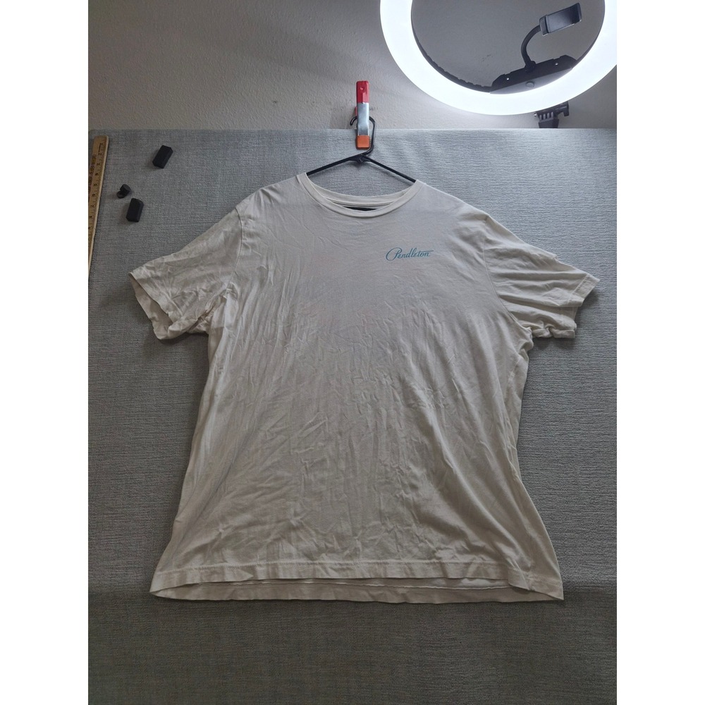 Pendleton Boot Barn Exclusive Tucson T Shirt Mens 2XL White Graphic Print Cotton